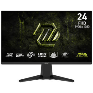 Monitor Gamer MSI Mag 245F X24 3BC8 23.8" Full HD Rapid IPS 240HZ 0.5MS-NEGRO