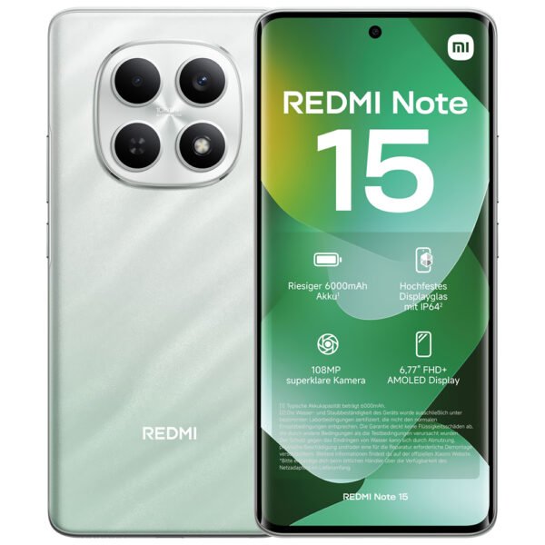 Celular Xiaomi Redmi Note 15 8GB de RAM / 256GB / Pantalla 6.77" / Dual SIM LTE-Forest Verde (Global)