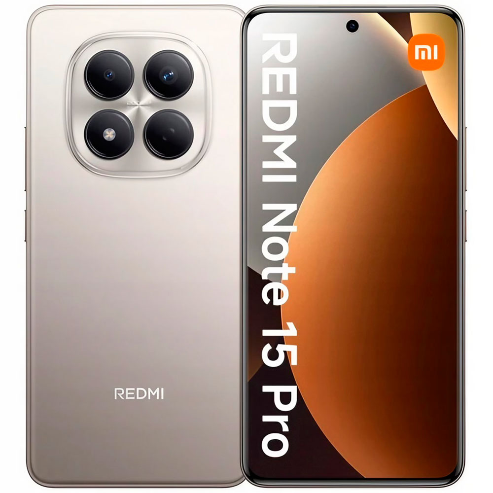 Celular Xiaomi Redmi Note 15 Pro 12GB de RAM / 512GB / Pantalla 6.77" / Dual SIM LTE-Gris Titanium (Global)