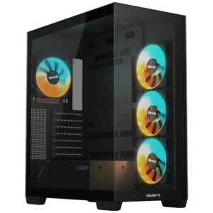 Gabinete Gamer Gigabyte GB-C500P Panoramic Stealth Mid Tower 4 Cooler ARGB Negro