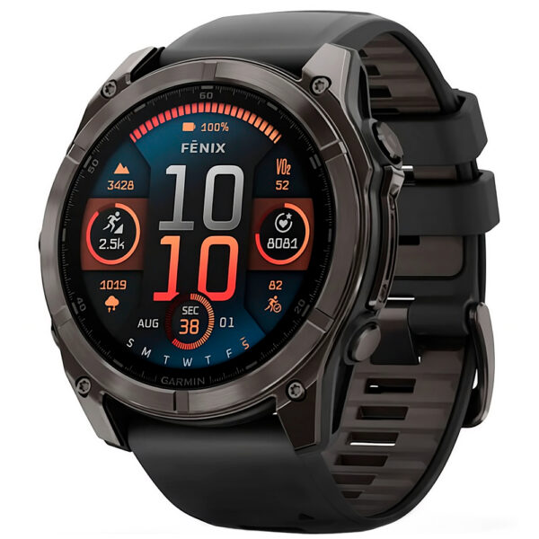 Reloj Garmin Fenix 8 Sapphire AMOLED - Carbon Gris (010-02905-20)