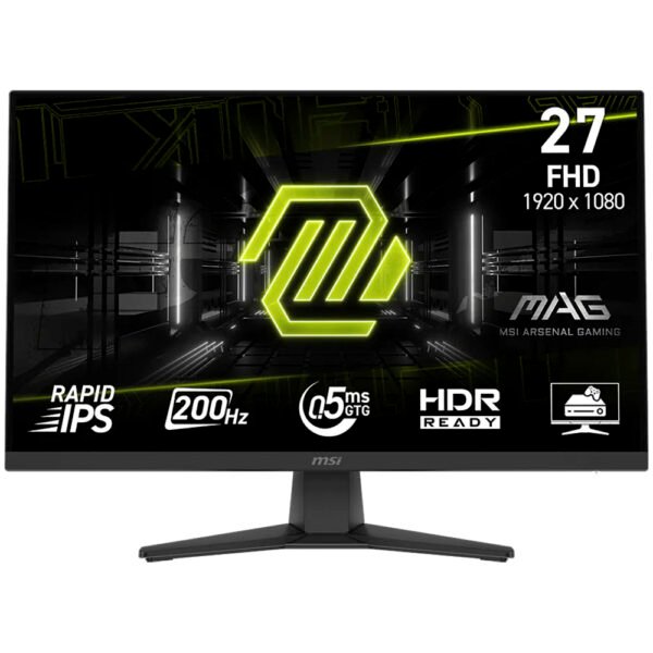 Monitor Gamer MSI Mag 272F 27" Full HD IPS 200HZ 0.5MS-NEGRO