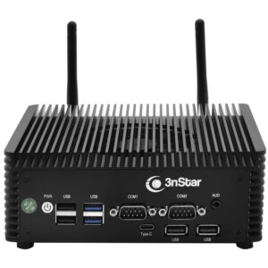 Mini PC 3NSTAR PC087WV-8-500 Industrial I5-12450H 2.0GHZ / 8GB / 500GB SSD / DP / HDMI / Type-C / USB / VGA / Wi - Fi / Lan / RS232 / Audio Negro