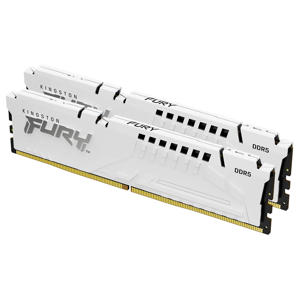 Memoria RAM KINGSTON FURY Beast DDR5 64GB (2X32GB) 5600MHZ Blanco (KF556C40BWK2-64)