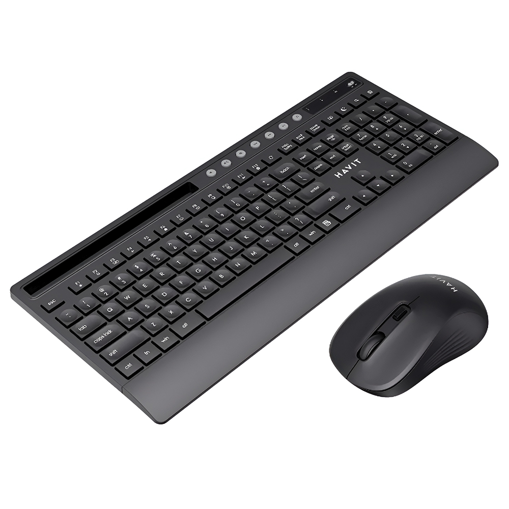 Teclado+mouse Wireless Havit Hv-KB242GCM Ingles Negro