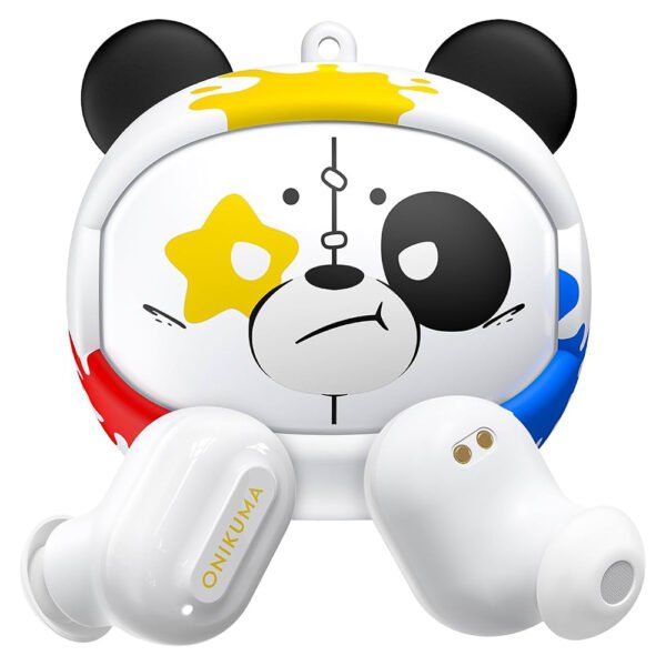 Auricular Con Micrófono Gamer Onikuma T20 TWS Space Bear Bluetooth Blanco