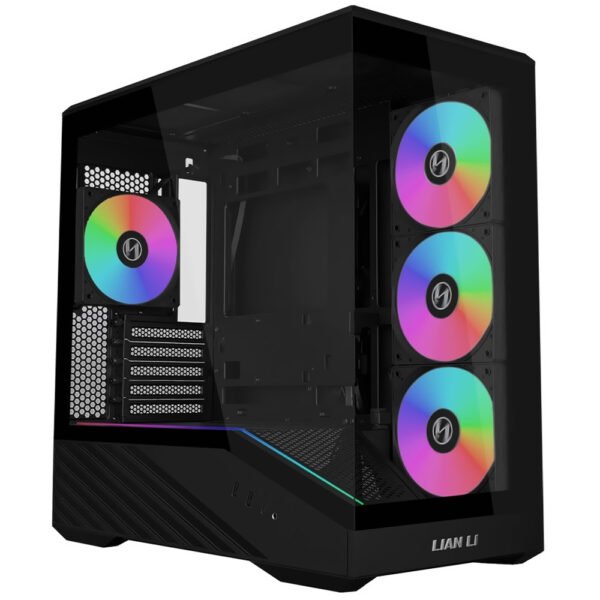Gabinete Gamer Lian Li Vector V100R Mini Tower 4 Cooler ARGB Negro