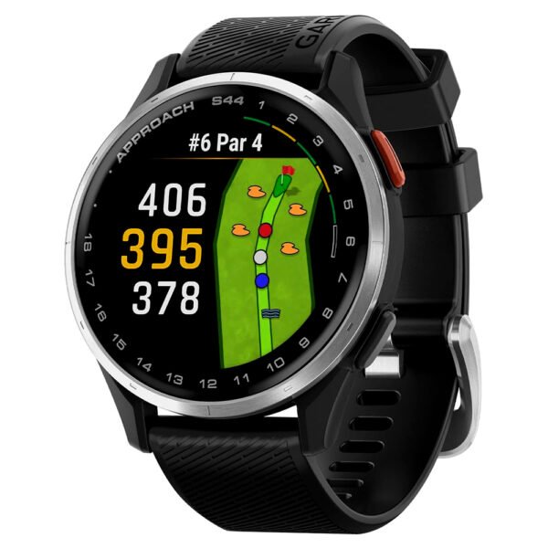 Reloj Inteligente Garmin Approach S44 Golf - Negro / Plata (010-03009-00)