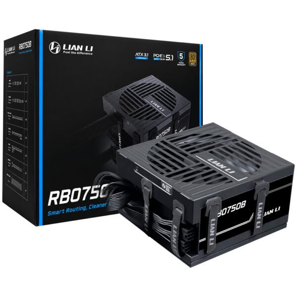 Fuente de Aliementación Lian Li RB0750B 750W ATX No Modular 80 Plus Bronze (Atx 3.1)