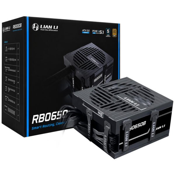 Fuente de Alimentación Lian Li RB0650B 650W ATX No Modular 80 Plus Bronze (Atx 3.1)