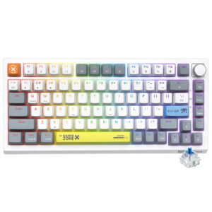 Teclado Gamer Mecánico ONIKUMA G52 USB RGB Inglés-Blanco