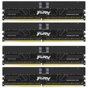 Memoria RAM KINGSTON FURY Renegade Pro DDR5 128GB (4X32GB) 6400MHZ Negro (KF564R32RBE2K4-128)