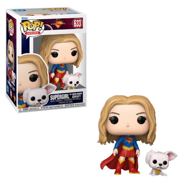 Funko Pop Heroes Dc Supergirl - Supergirl With Puppy Krypton 633