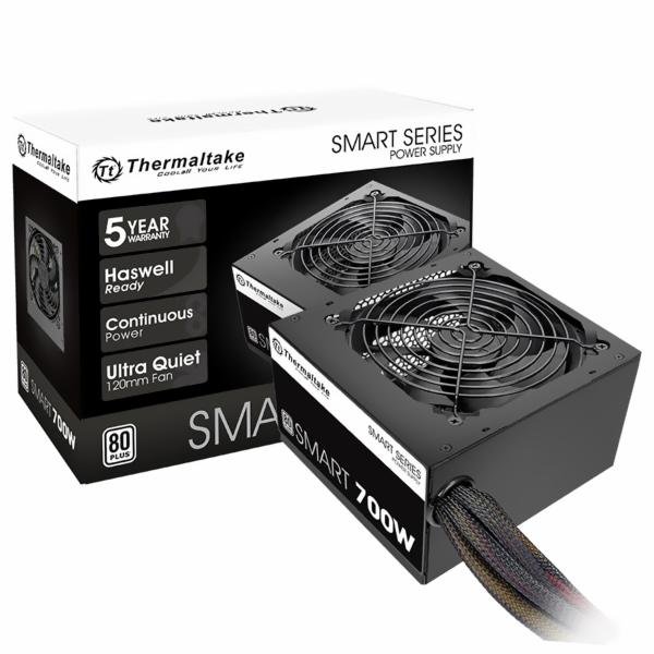 Fuente de Alimentación Thermaltake Smart Series SPD 0700P 700W ATX No Modular 80 Plus White