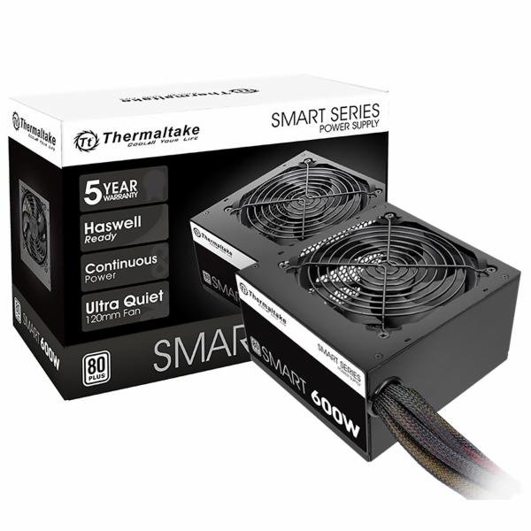 Fuente de Alimentación Thermaltake Smart Series SPD 0600P 600W ATX No Modular 80 Plus White