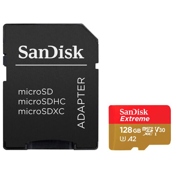 Tarjeta de Memoria MICRO SD Sandisk Extreme 128GB 4K-SDSQXA1-128G-GN6MA