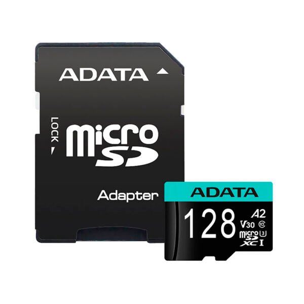 Tarjeta de Memoria MICRO SD Adata V30 128GB Clase 10 4K-AUSDX128GUI3V30SA2-RA1