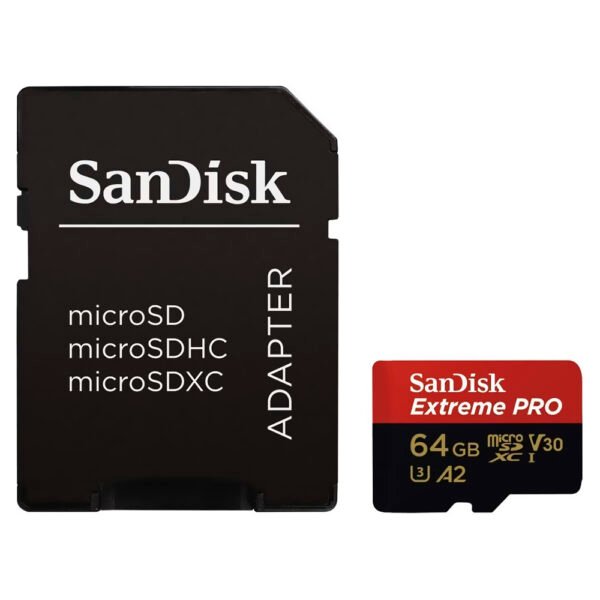 Tarjeta de Memoria MICRO SD Sandisk Extreme Pro U3 64GB 4K-SDSQXCU-064G-GN6MA