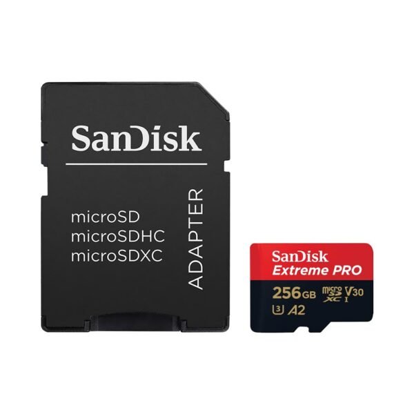 Tarjeta de Memoria MICRO SD Sandisk Extreme Pro U3 V30 256GB Uhd 4K-SDSQXCD-256G-GN6MA