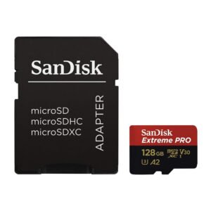 Tarjeta de Memoria MICRO SD Sandisk Extreme Pro U3 V30 128GB 4K-SDSQXCD-128G-GN6MA
