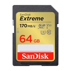 Tarjeta de Memoria SD Sandisk Extreme U3 V30 64GB