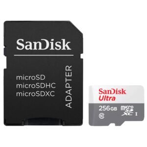 Tarjeta de Memoria MICRO SD Sandisk Ultra 256GB Class 10-SDSQUNR-256G-GN6TA