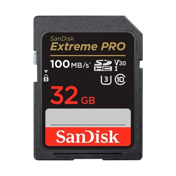 Tarjeta de Memoria SD Sandisk Extreme Pro V30 U3 32GB 4K-SDSDXXO-032G-GN4IN