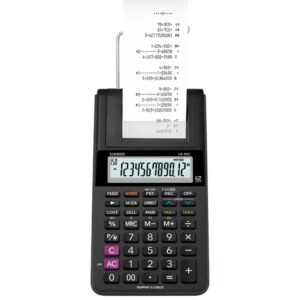 Calculadora con Bobina Casio HR-8RC 12 Digítos - Negro