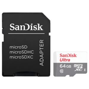 Tarjeta de Memoria MICRO SD Sandisk Ultra 64GB Clase 10