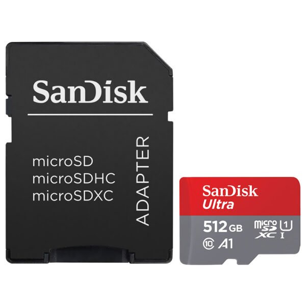 Tarjeta de Memoria MICRO SD Sandisk 512GB Ultra Class 10 A1 U1 FHD-SDSQUAC-512G-GN6MA