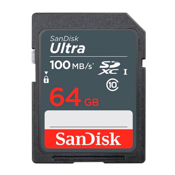 Tarjeta de Memoria SD Sandisk Ultra 64GB Clase 10-SDSDUNR-064G-GN3IN