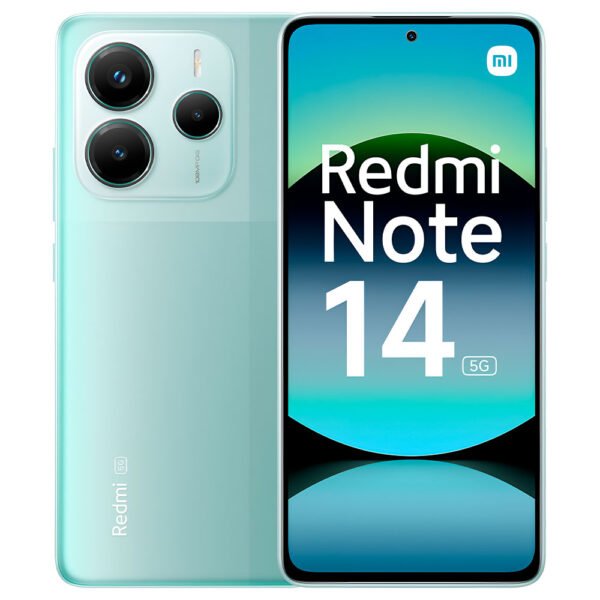 Celular Xiaomi Redmi Note 14 5G 8GB de RAM / 256GB / Pantalla 6.67" / Dual SIM-Coral Verde (Global)