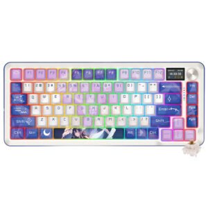 Teclado Gamer Mecánico REDRAGON K708AK-RGB-Pro Flekact Pro Wireless RGB Inglés-Azul Blanco