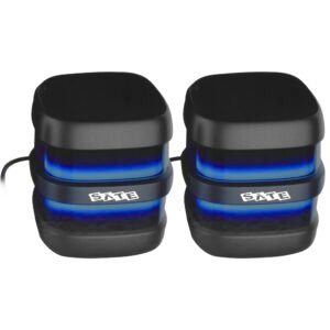 Parlante Satellite AS-92008B Gaming RGB Bluetooth USB AUX-Negro