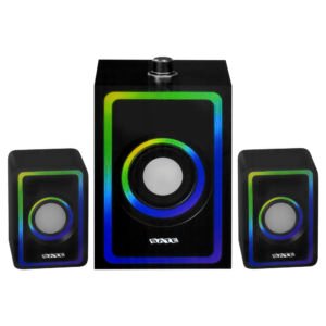 Parlante Satellite AS-92010B Gaming RGB Bluetooth USB AUX-Negro
