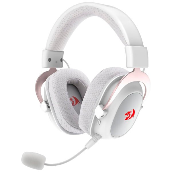 Auricular Con Micrófono Gamer Redragon H510W-Pro Zeus Pro Inalámbrico Blanco