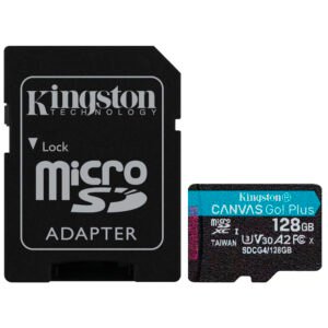 Tarjeta de Memoria MICRO SD Kingston Canvas Go Plus U3 C10 V30 A2 128GB-SDCG4 128GB