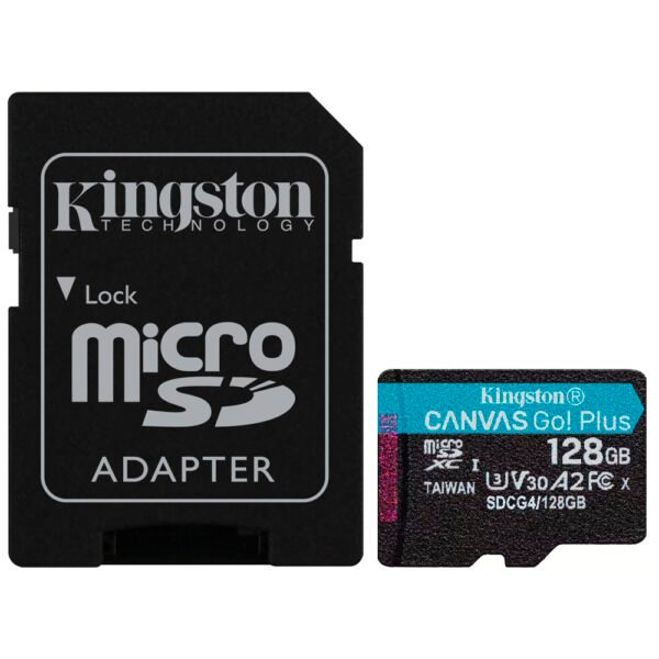 Tarjeta de Memoria MICRO SD Kingston Canvas Go Plus U3 C10 V30 A2 128GB-SDCG4 128GB