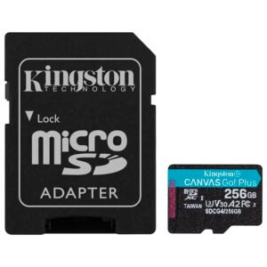 Tarjeta de Memoria MICRO SD Kingston Canvas Go Plus U3 C10 V30 A2 256GB-SDCG4 256GB