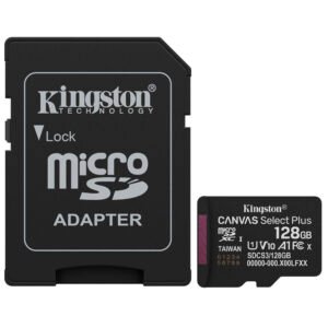 Tarjeta de Memoria MICRO SD Kingston Canvas Select Plus C10 U1 V10 A1 128GB-SDCS3 128GB