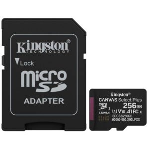 Tarjeta de Memoria MICRO SD Kingston Canvas Select Plus C10 U1 V10 A1 256GB-SDCS3 256GB