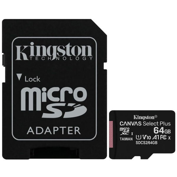 Tarjeta de Memoria MICRO SD Kingston Canvas Select Plus 64GB