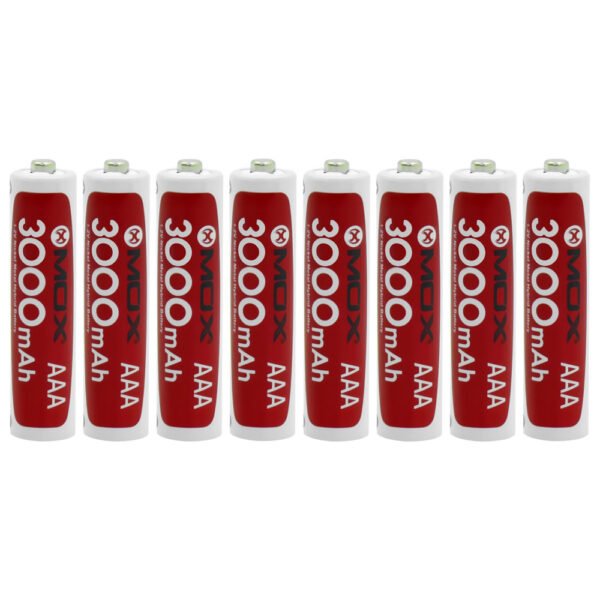 Pila Recargable Mox MOB8AAA30 3000MAH AAA-Kit con 8