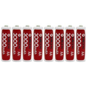 Pila Recargable Mox MOB8AA30 3000MAH AA-Kit con 8