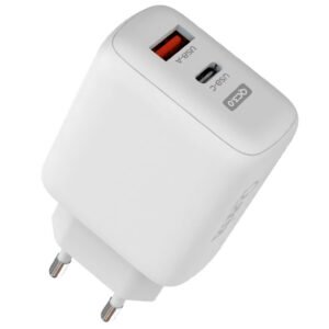 Cargador Enchufe Quanta QTCCR45 USB USB-C 45W-BLANCO