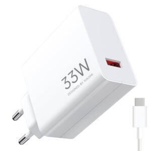 Cargador Enchufe Xiaomi MDY-16-EF 33W-BLANCO + Cable USB USB-C
