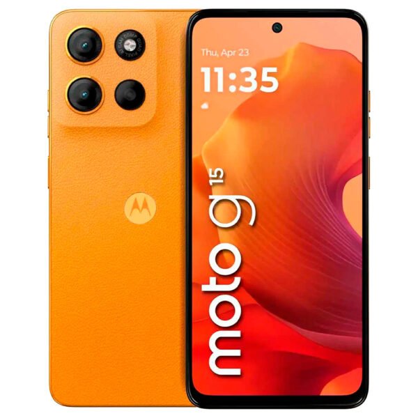 Celular Motorola G15 XT2521-2 4GB de RAM / 256GB / Pantalla 6.72" / Dual SIM LTE-Naranja