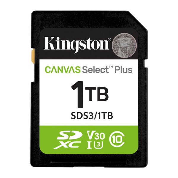 Tarjeta de Memoria SD Kingston Canvas Select Plus C10 1TB-SDS3 1TB