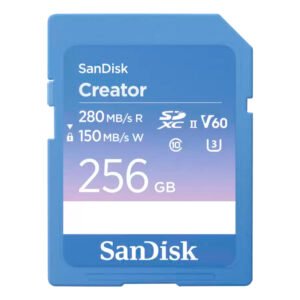 Tarjeta de Memoria SD Sandisk Creator V60 U3 6K Uhd 256GB-SDSDXEP-256G-GNCIS