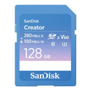 Tarjeta de Memoria SD Sandisk Creator V60 U3 6K Uhd 128GB-SDSDXEP-128G-GNCIS